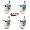 Service Caster 5 Inch Nylon Swivel 10mm Threaded Stem Caster Set with Total Lock Brake SCC SCC-TSTTL20S514-NYS-M1015-4 - alternate 3